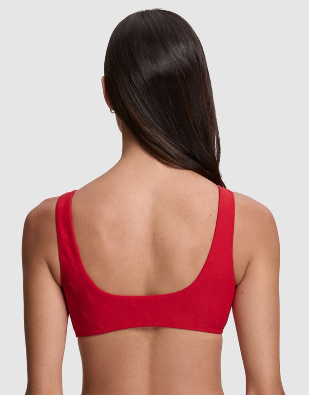 Polo Ralph Lauren - Logo Jacquard Deep Scoop Bikini Top