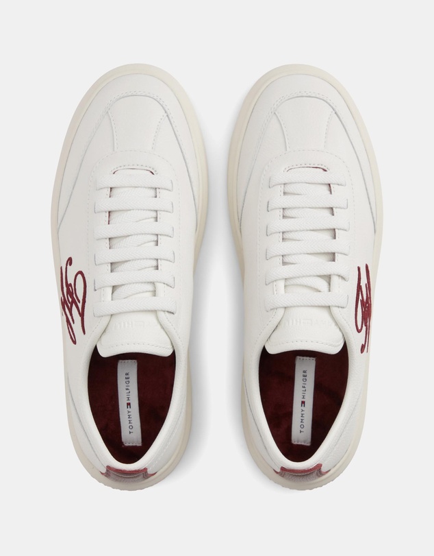 Tommy Hilfiger - TH Icon Court Script Premium Trainers - Women's