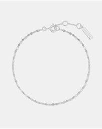 Ania Haie - Silver Textured Chain Bracelet