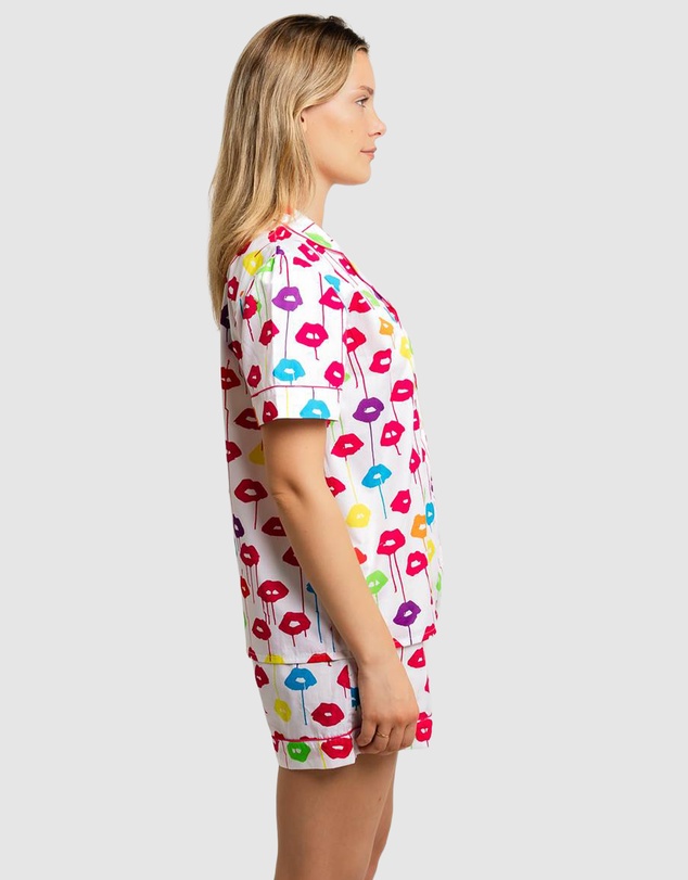 Sant And Abel - Women's Drawbertson Drippy Lips Short PJ Set