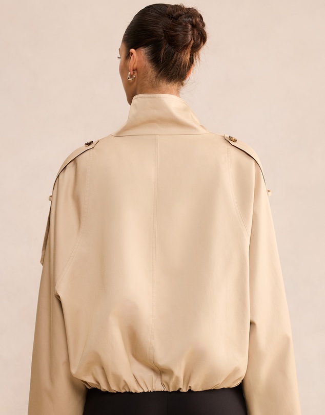 Forever New - Billie Funnel Neck Short Trench Coat
