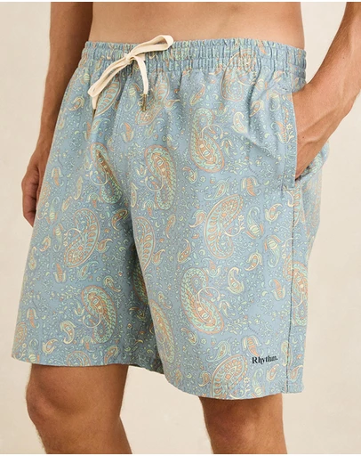 Rhythm - Tally Paisley Beach Shorts