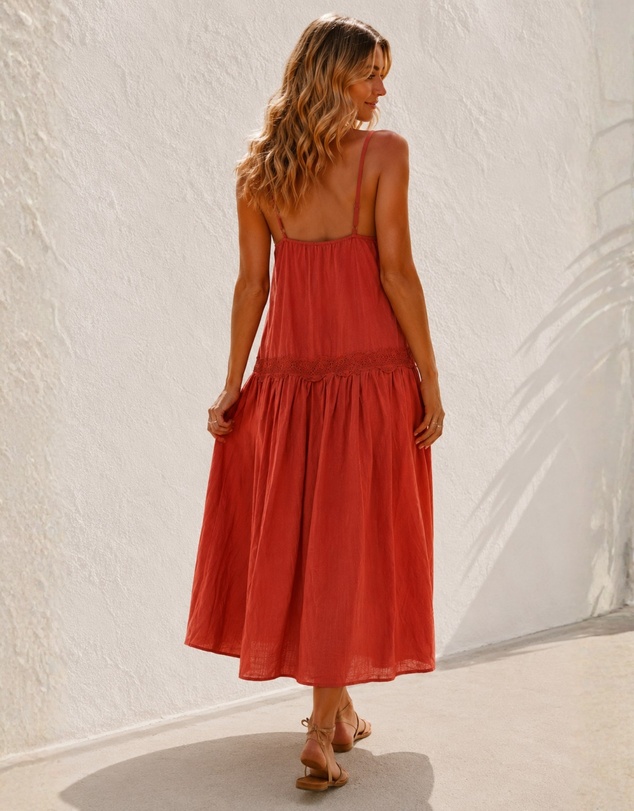 Esther & Co - Dindi Dress - Rustic Sienna