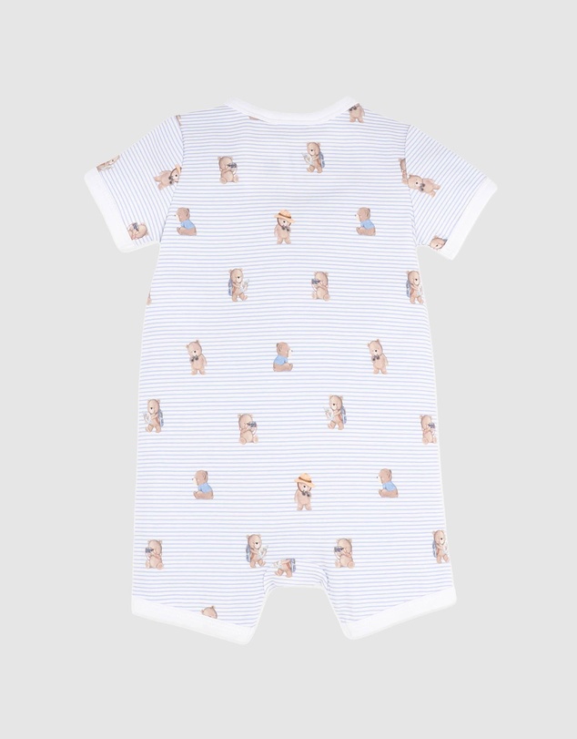 Bebe by Minihaha - Organic SS Zip Romper - Babies