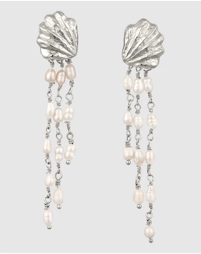 Haze & Glory - ICONIC EXCLUSIVE - Earrings Hanger Serene Shell 925 Sterling Silver