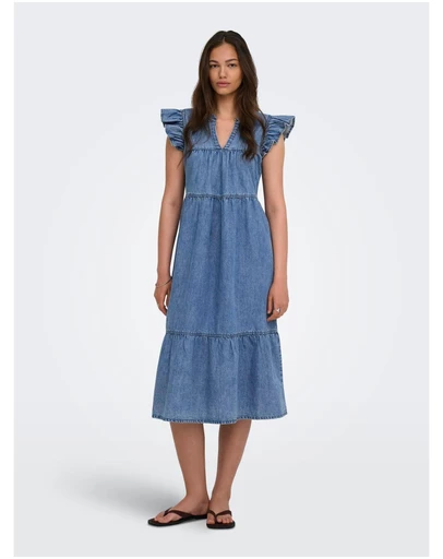 ONLY - Shania Frill Denim Dress