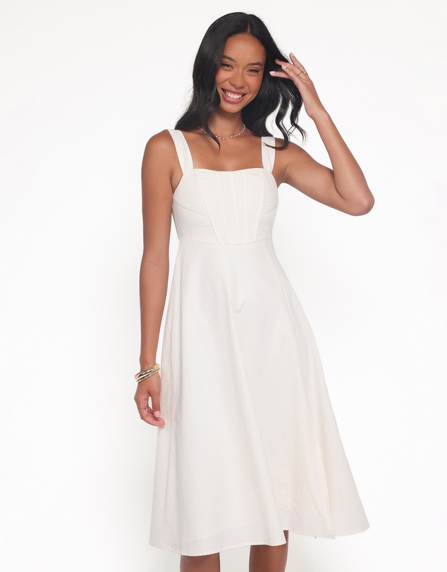Petal & Pup - Cosima Midi Dress - Cream