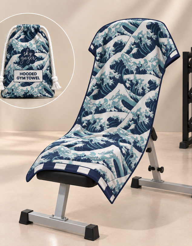 Sky Gazer - Hooded Gym Towel