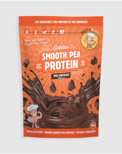 Macro Mike - Chocolate Golden Smooth Pea Protein - 455g