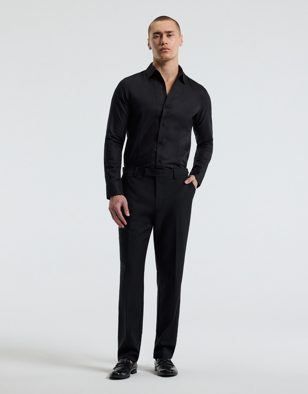 Calibre - Refined Cotton Linen Shirt Black