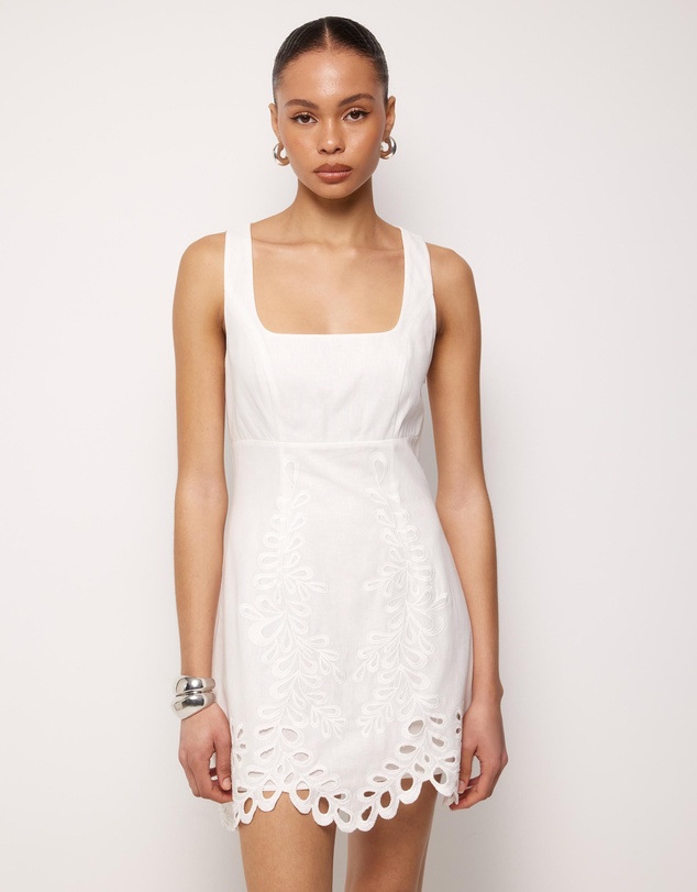 AERE - Adria Broderie Mini Dress