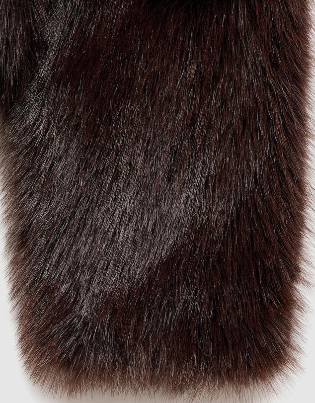 M.N.G - Faux-Fur Jacket With Zip