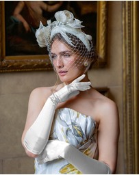 DENTS - Long Above Elbow Satin Gloves