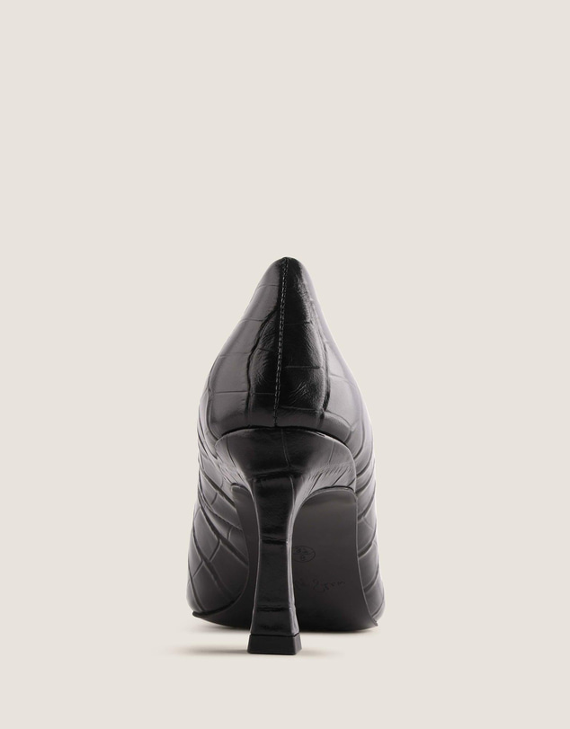 Shelly Shen - Brady High Heel Pumps Black Croc