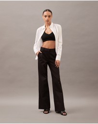 Calvin Klein - Cotton Modal Flare Pants