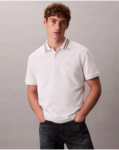 Calvin Klein Jeans - Casual Pique Classic Tipped Polo Shirt