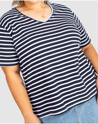 Love Your Wardrobe - Cassie Stripe Tee
