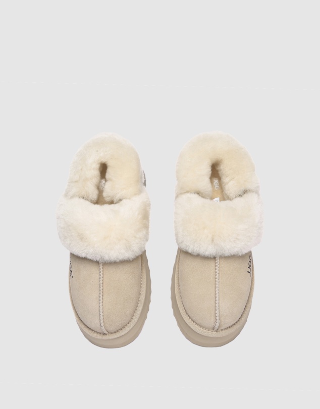 EVERAU - Australian Shepherd Ugg Musa Platform Cow Suede Upper House Shoes