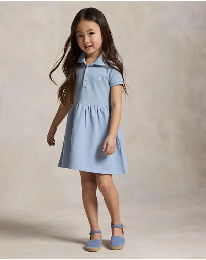 Polo Ralph Lauren - Stretch Mesh Polo Dress - Kids