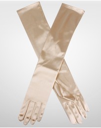 DENTS - Long Above Elbow Satin Gloves