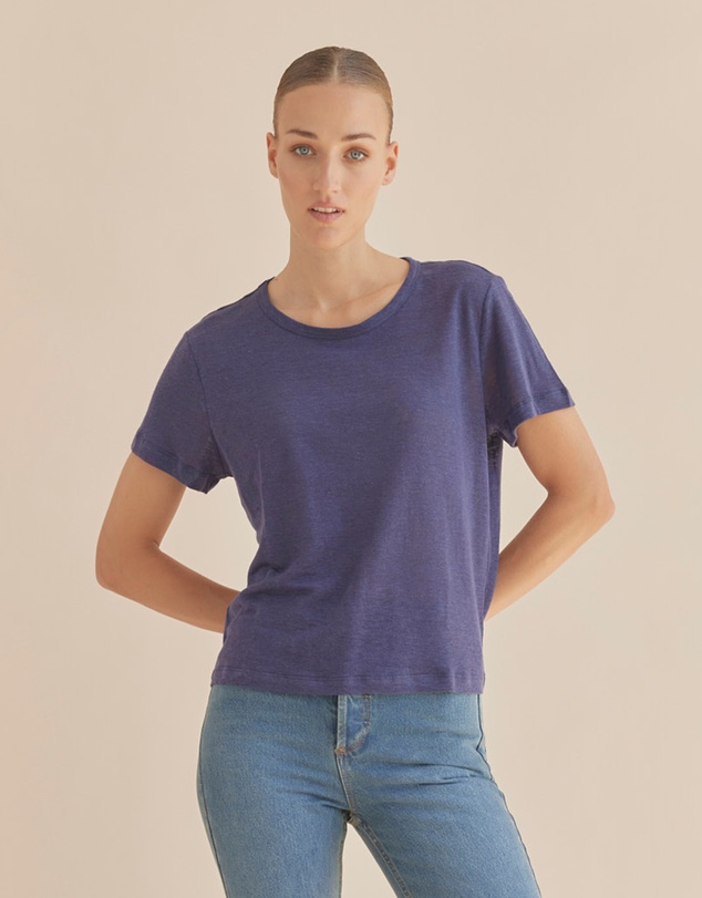 Amelius - Coogee Linen Crew Neck Tee