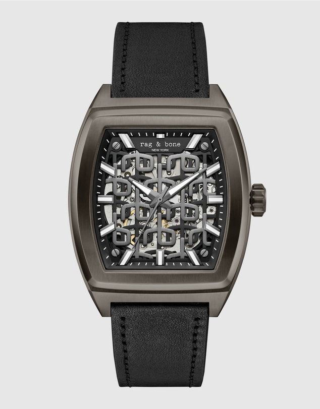 rag & bone - Rag & Bone Mercer Black-Tone Automatic Watch