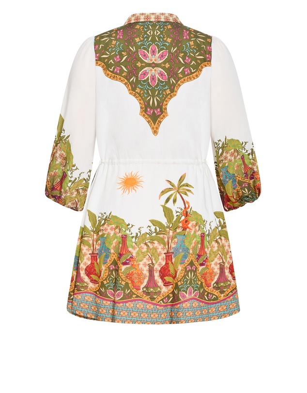 City Chic - Fools Paradise Print Mini Dress