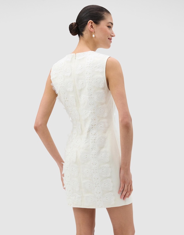 Oroton - Broderie Trim Shift Dress
