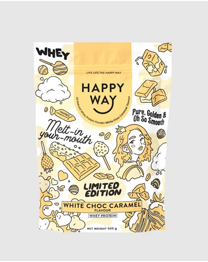 Happy Way - White Chocolate Caramel Whey Protein Powder