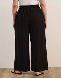 Atmos&Here Curvy - Flora Wide Leg Pants