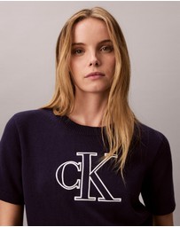 Calvin Klein Jeans - Monogram Cropped Jumper