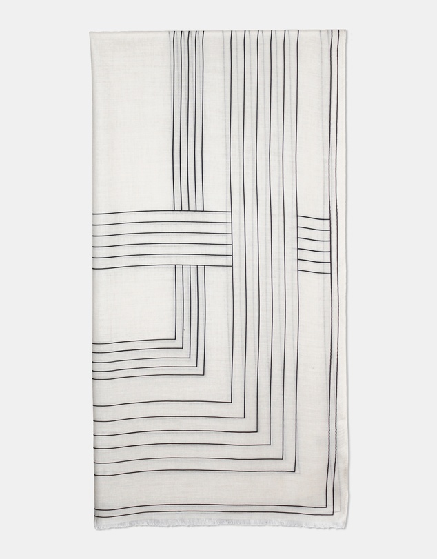 Morgan & Taylor - Maze Light-Weight Scarf in Beige