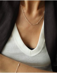 SAINT VALENTINE - Stars & Moons Necklace - Silver