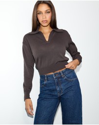 Dazie - Helen Cropped Knit Jumper