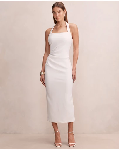 Forever New - Georgie Halter Neck Ruched Bodycon Dress