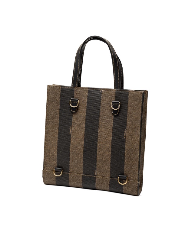 Pre-Loved by Azura Reborn - Pre-Loved Pequin Coated Canvas Logo Convertible Tote