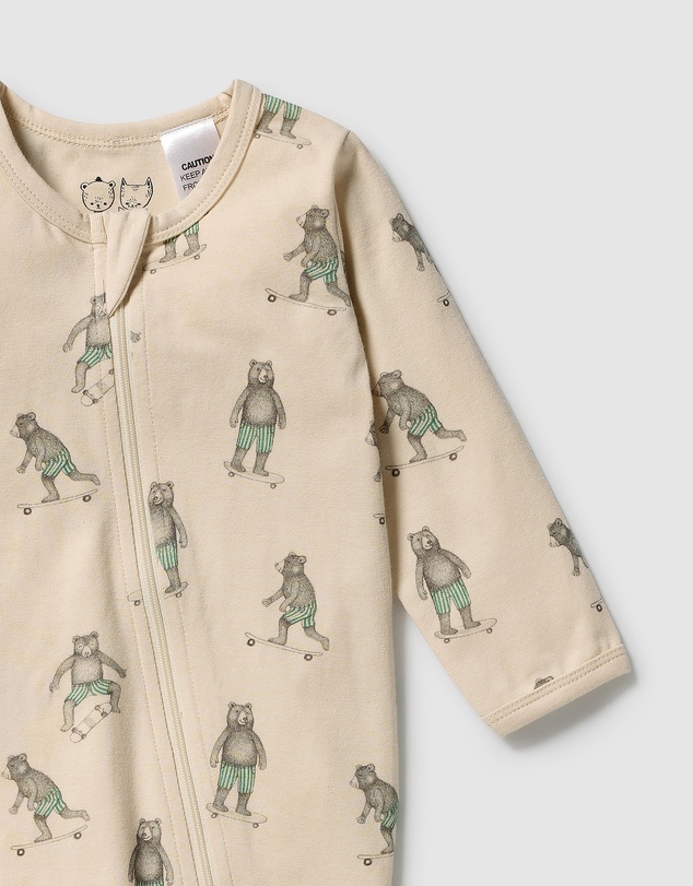 Wilson & Frenchy - Organic Zipsuit with Feet - Babies