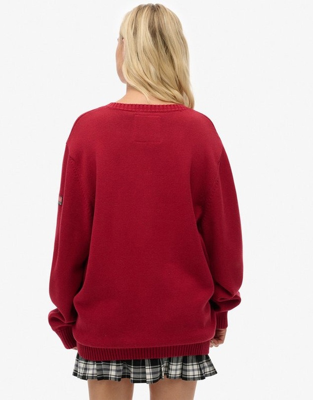 Superdry - Oversized V Neck Jumper