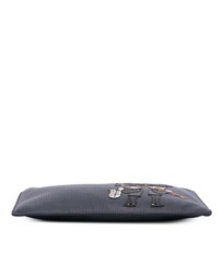 Pre-Loved by Azura Reborn - Pre-Loved Leather DG Family Patch Zip Pouch