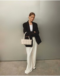 VESTIRSI - Margot Ivory Woven Baguette
