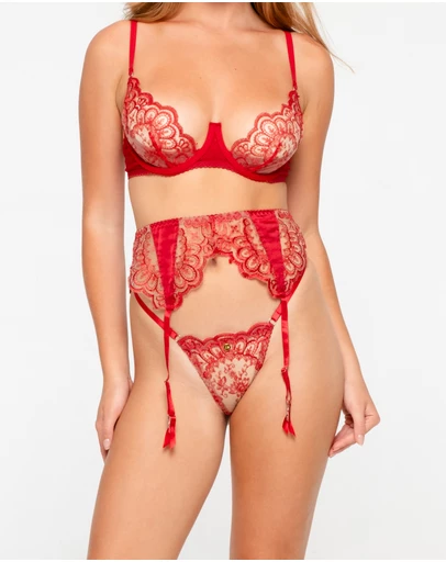 One Empire - Lissa Burgundy Lace Set