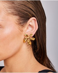 Zoe Olivia - Waterproof Sculpted Flower Stud Earrings