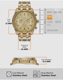 Diesel - Diesel Split Gold Watch DZ4590
