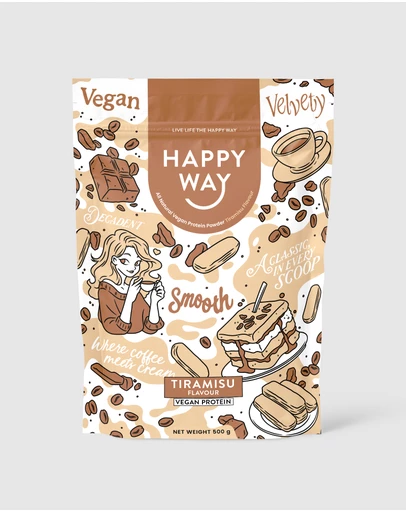 Happy Way - Cinnamon Bun Vegan Protein Powder
