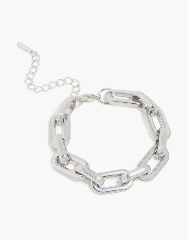 Lovisa - Waterproof Stainless Steel Large Paperclip Chain Bracelet