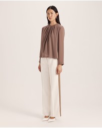 SABA - Willa Long Sleeve Tuck Detail Top