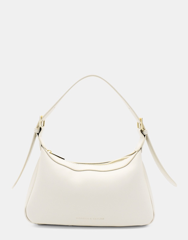 Morgan & Taylor - Anya Shoulder Handbag in Cream White