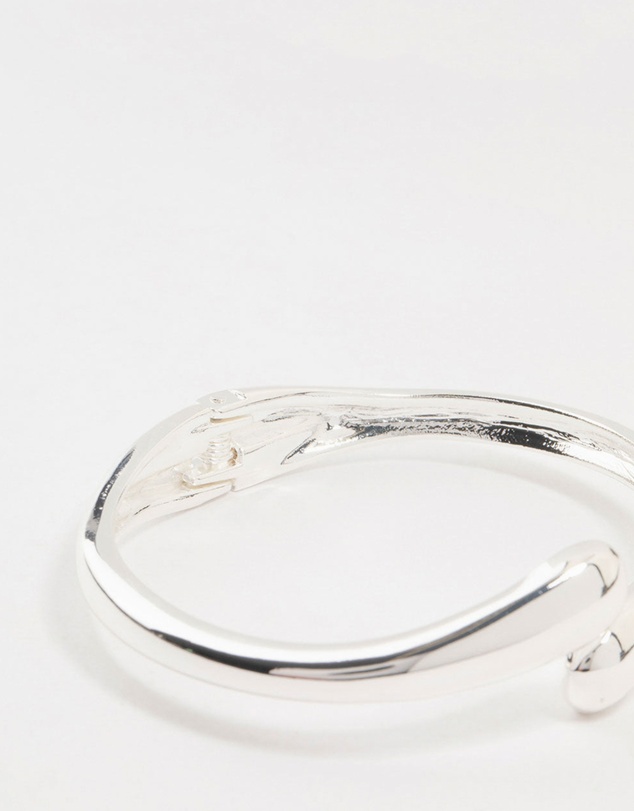 Lovisa - Silver Plated Open Hinge Wrapped Bracelet