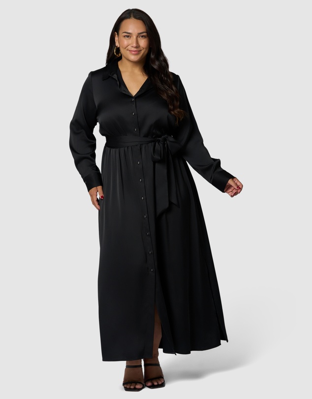 Something 4 Olivia - Lesley Satin Maxi Dress