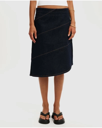 Cotton On - Marli Denim Midi Skirt